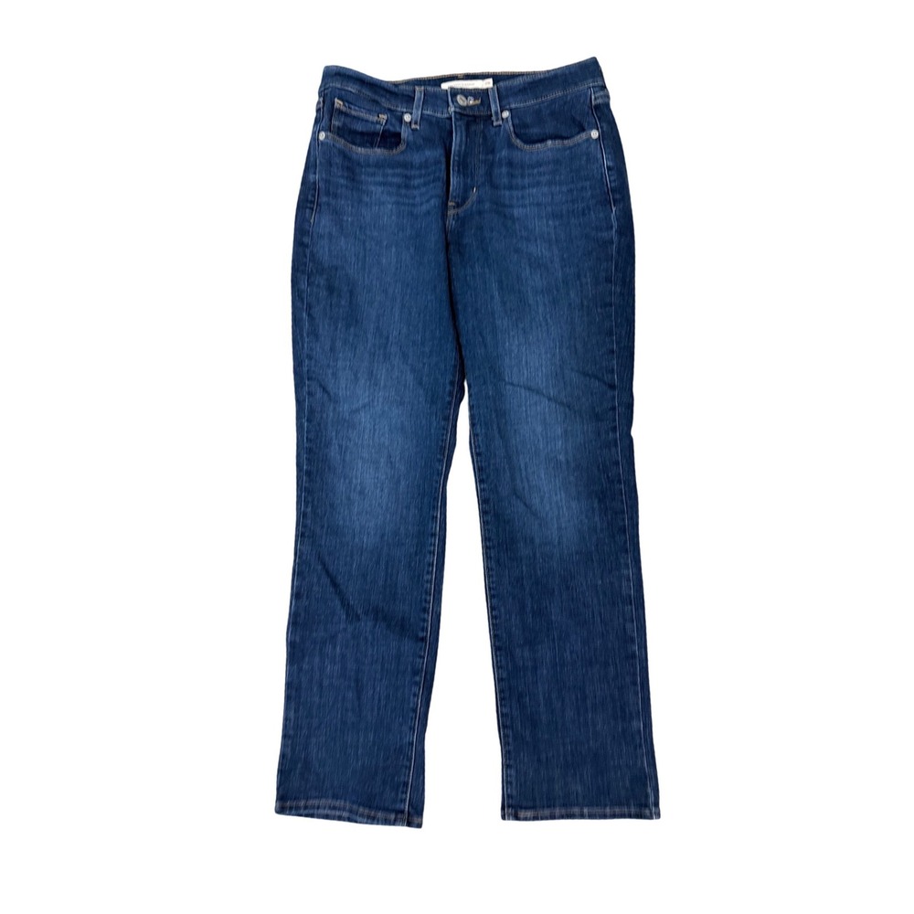 Levis Classic Straight Jeans Womens 6S W28 L28 Dark Wash Blue Denim 405407